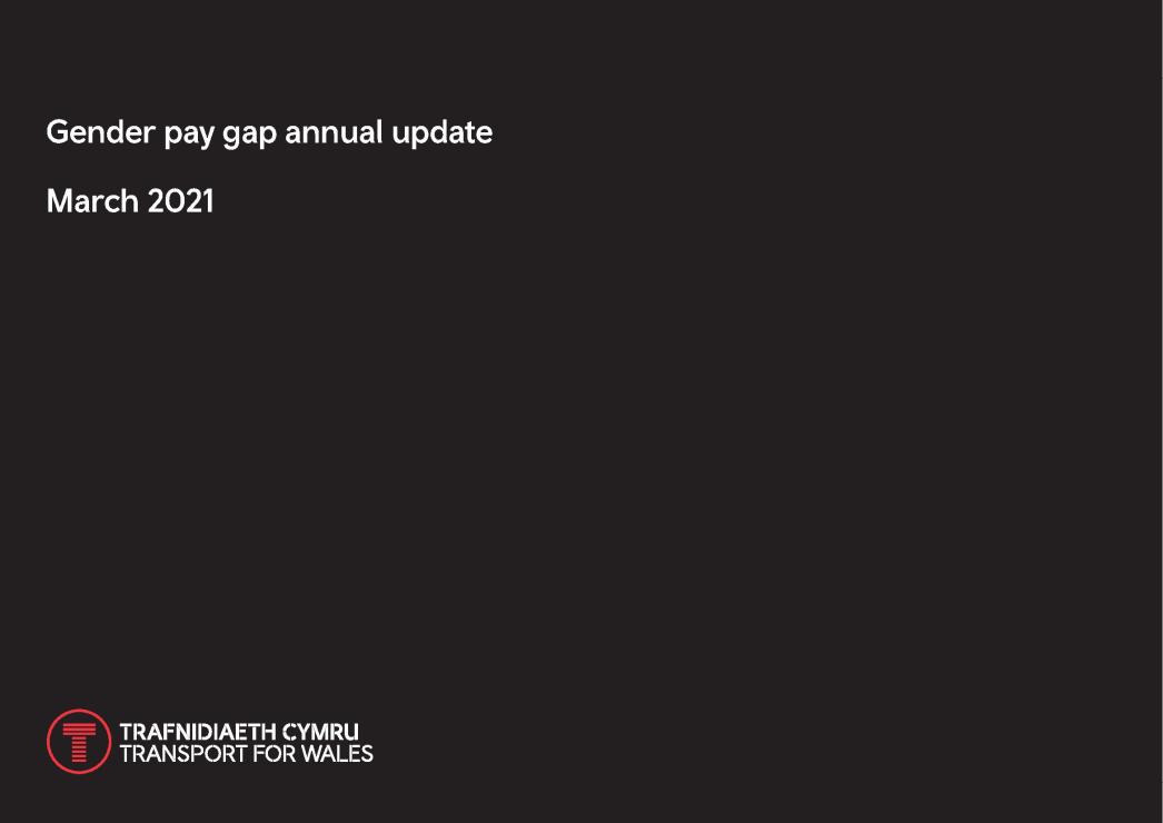 Gender pay gap annual update March 2021