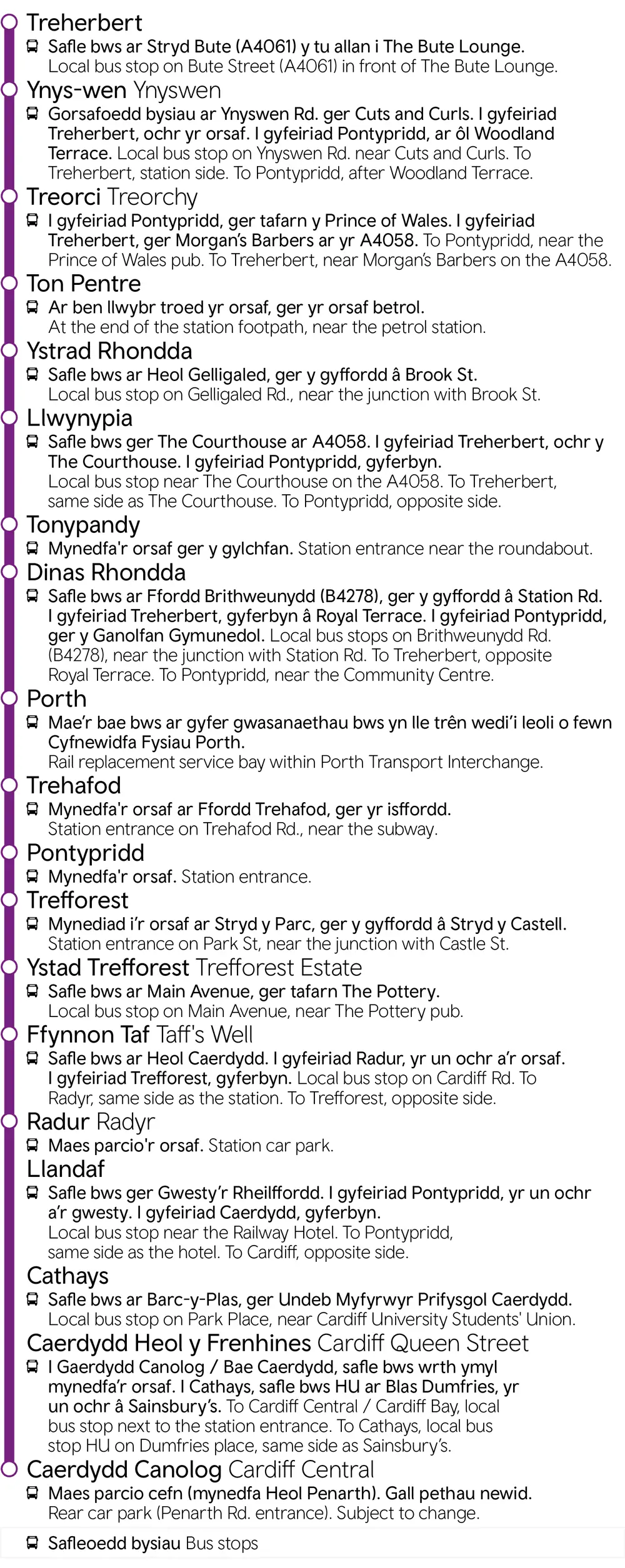 Treherbert - Llandaf - Cardiff Central