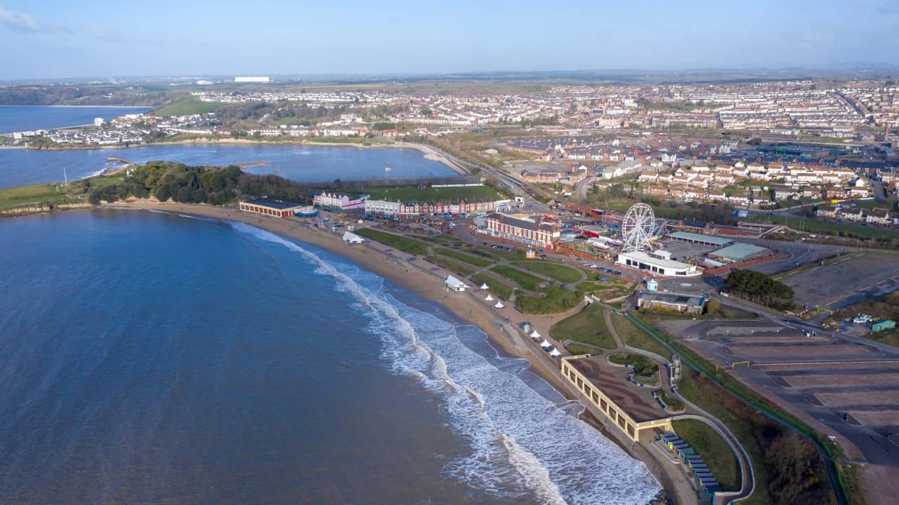 Aerial view of Barry Island