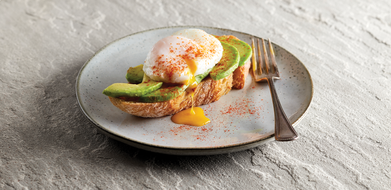 Avocado and poached egg