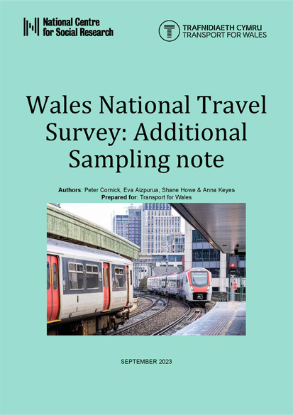 Wales National Travel Survey: Additional Sampling note