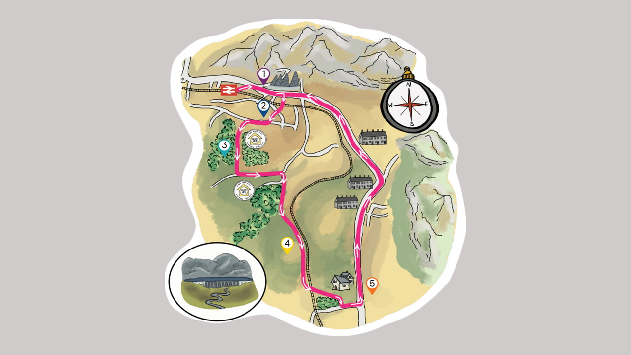 Blaenau Ffestiniog route map