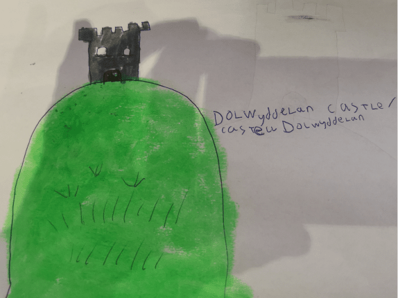 Castell Dolwyddelan named by Cynan