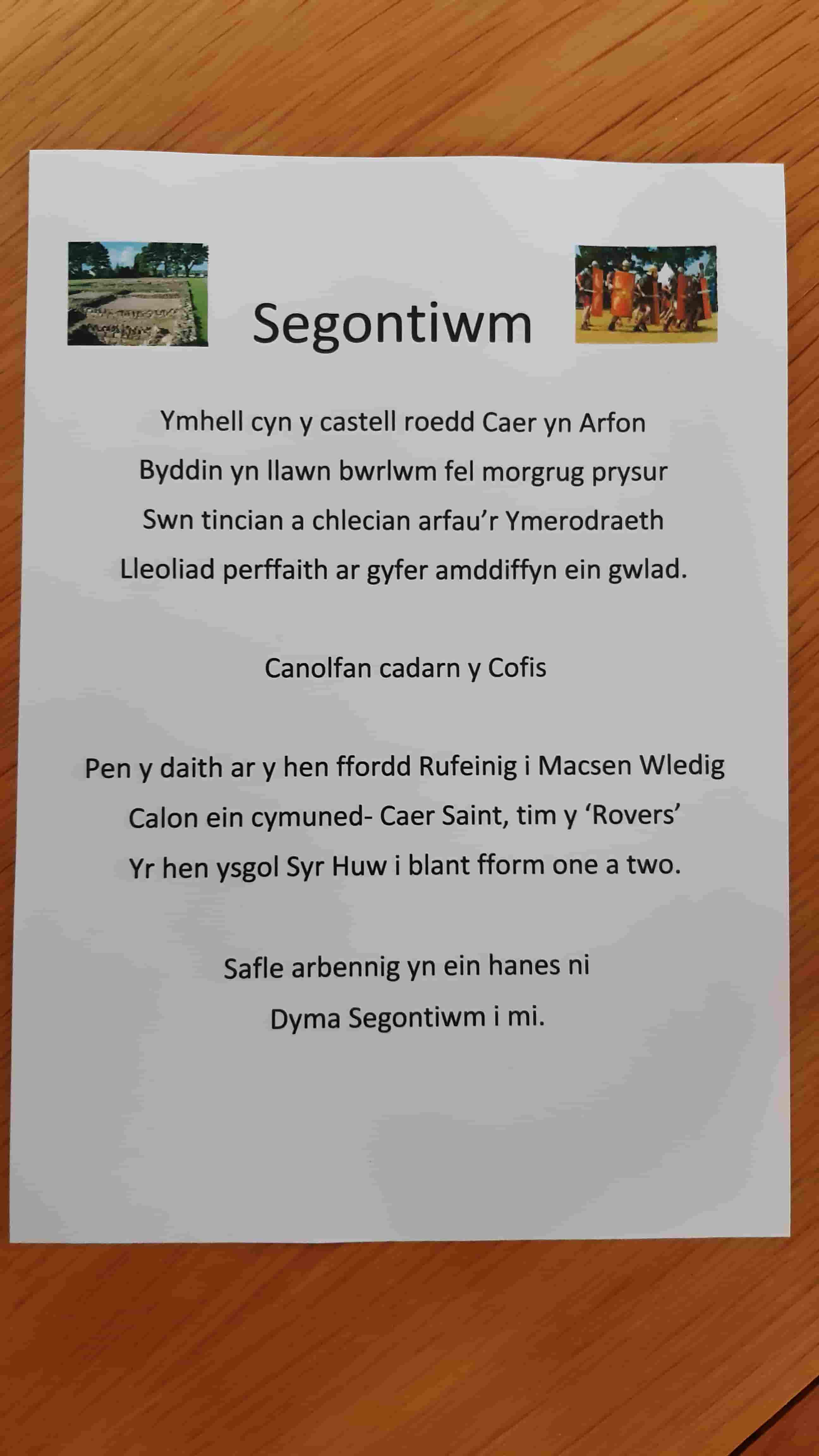 Segontiwm named by Ifan
