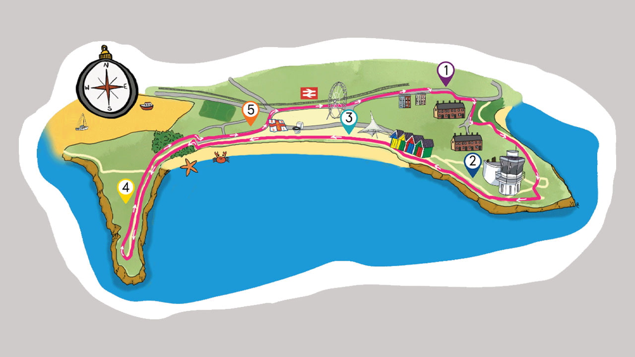 Barry Island route map