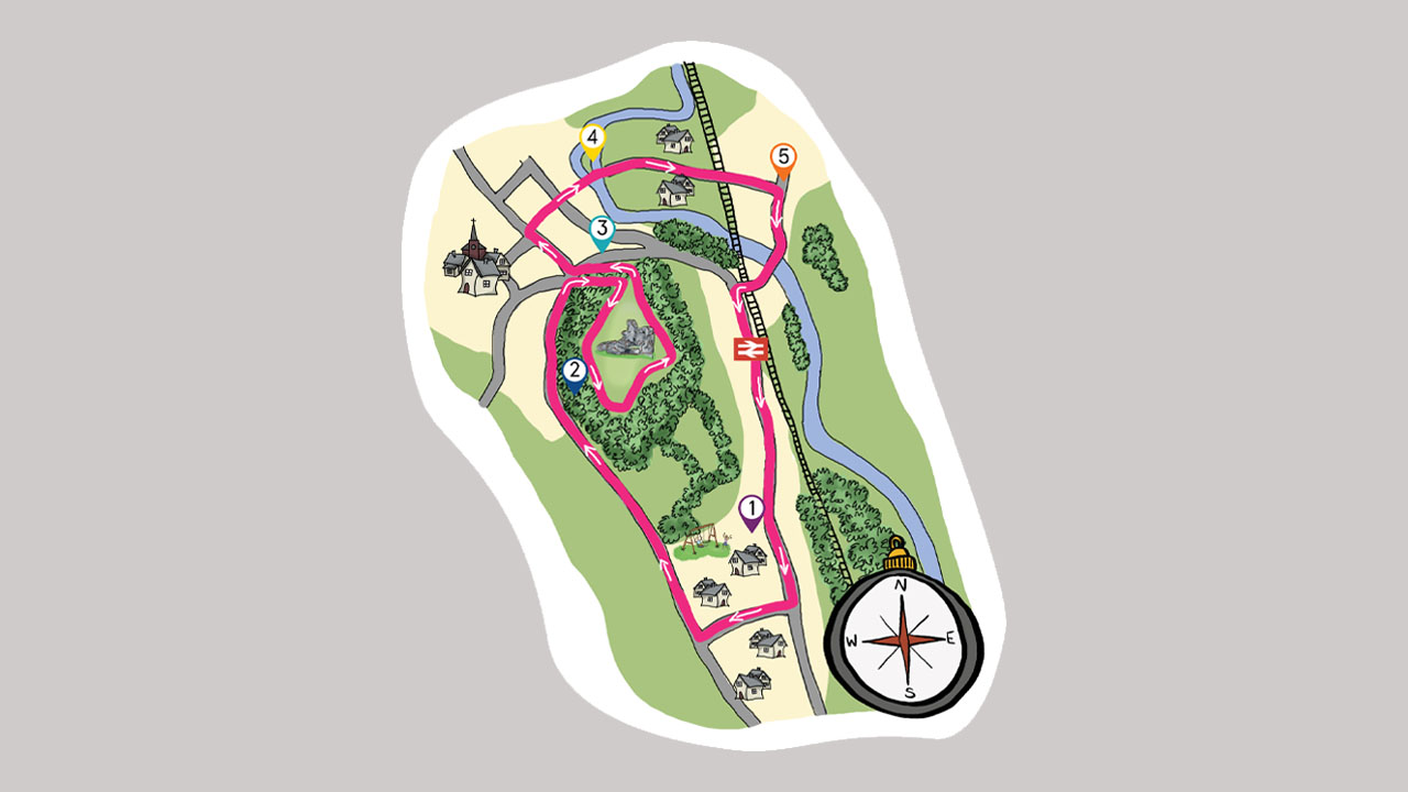 Caergwle route map