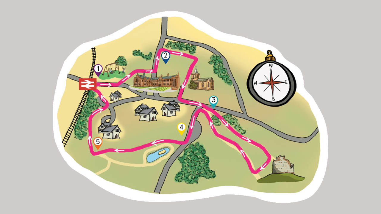 Hawarden route map