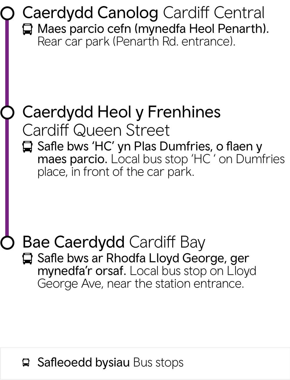 Caerdydd Canolog - Bae Caerdydd
