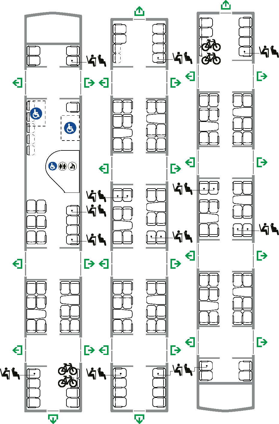 Class 230 carriage layout