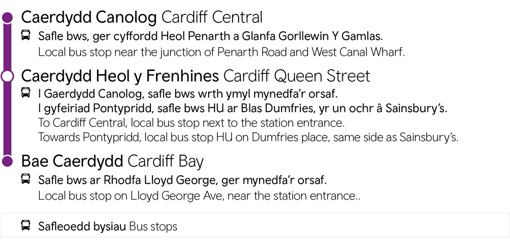 Cardiff Central - Cardiff Queen Street - Cardiff Bay