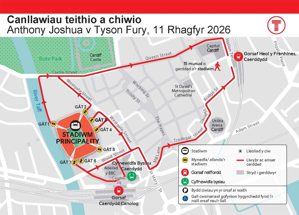 Canllawiau teithio a chiwio