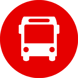 Red bus icon