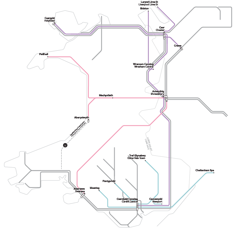 Timetable significant changes December 2023 newtwork map